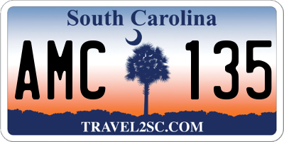 SC license plate AMC135
