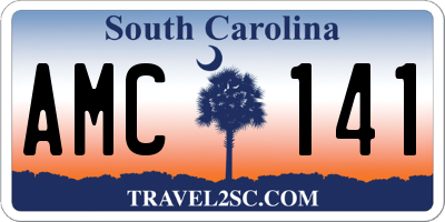 SC license plate AMC141