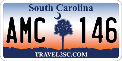 SC license plate AMC146