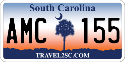 SC license plate AMC155