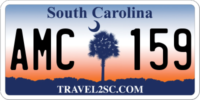SC license plate AMC159