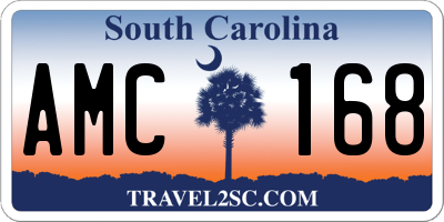 SC license plate AMC168