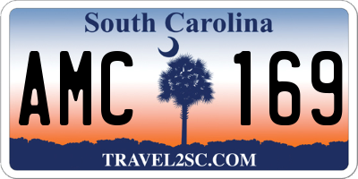 SC license plate AMC169