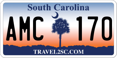 SC license plate AMC170
