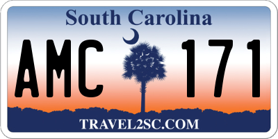 SC license plate AMC171