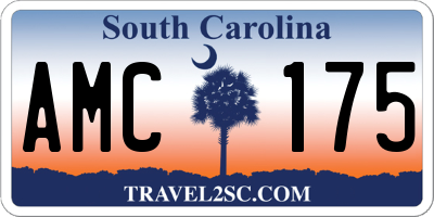 SC license plate AMC175