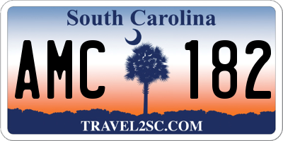 SC license plate AMC182