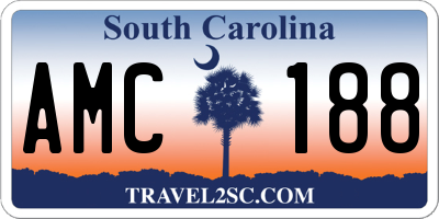 SC license plate AMC188