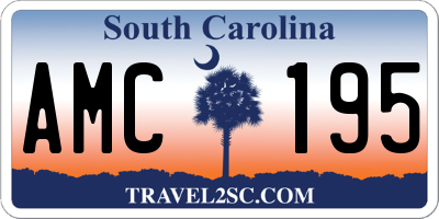 SC license plate AMC195