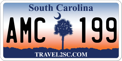 SC license plate AMC199