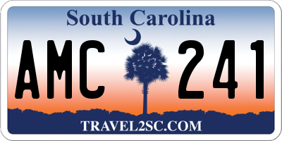 SC license plate AMC241