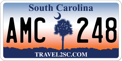 SC license plate AMC248