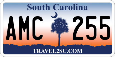 SC license plate AMC255