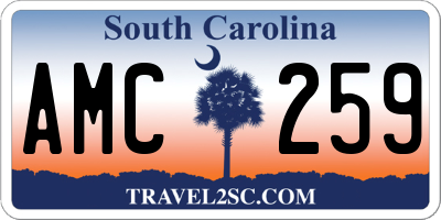 SC license plate AMC259