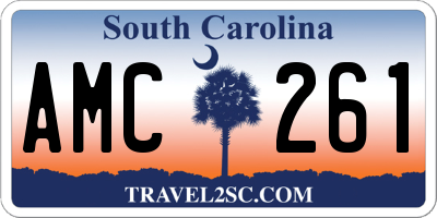 SC license plate AMC261