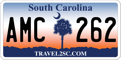 SC license plate AMC262