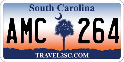 SC license plate AMC264