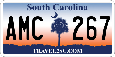SC license plate AMC267