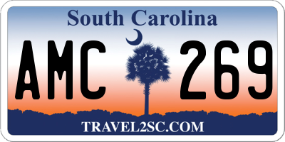 SC license plate AMC269