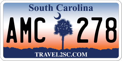 SC license plate AMC278