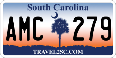 SC license plate AMC279
