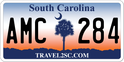 SC license plate AMC284