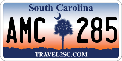 SC license plate AMC285