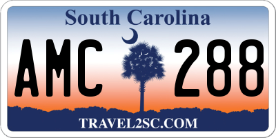 SC license plate AMC288