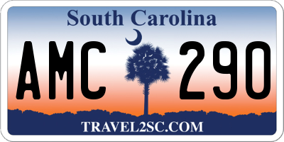 SC license plate AMC290