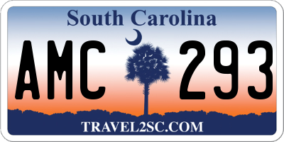 SC license plate AMC293