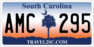 SC license plate AMC295
