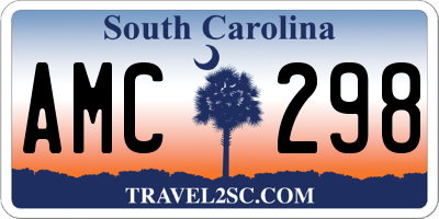 SC license plate AMC298