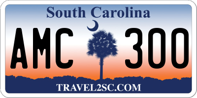 SC license plate AMC300