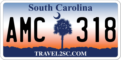 SC license plate AMC318