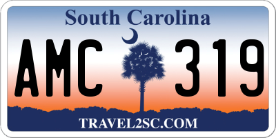 SC license plate AMC319