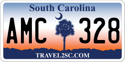 SC license plate AMC328