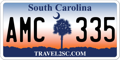 SC license plate AMC335