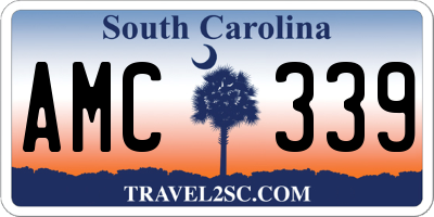 SC license plate AMC339