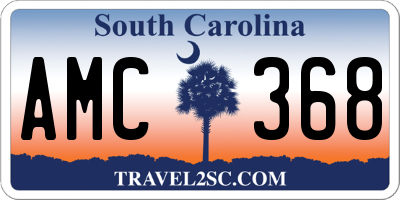 SC license plate AMC368