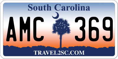 SC license plate AMC369
