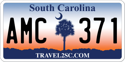 SC license plate AMC371