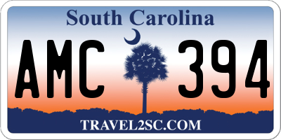 SC license plate AMC394