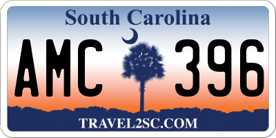 SC license plate AMC396