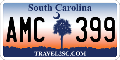 SC license plate AMC399