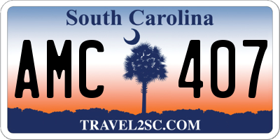 SC license plate AMC407