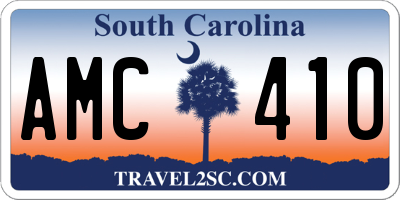 SC license plate AMC410