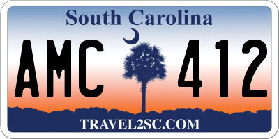 SC license plate AMC412