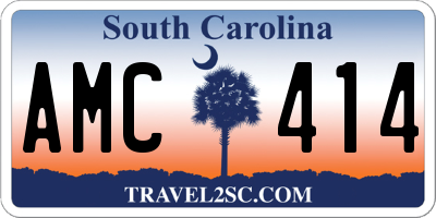 SC license plate AMC414