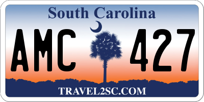 SC license plate AMC427
