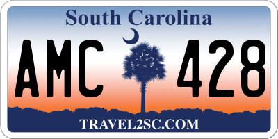 SC license plate AMC428